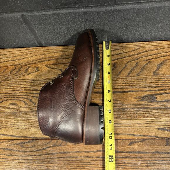 Vintage Cole Haan Chunky Brown Leather Chukka Boots Women’s 9 Retro Granny Boho - Picture 7 of 8